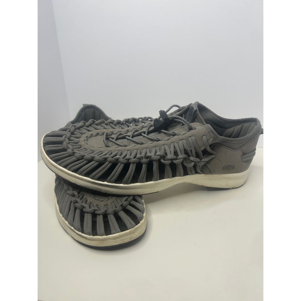 Keen Uneek SNK Sneakers Mens 14 Grey Excellent Braided Cord Hybrid Water Shoes